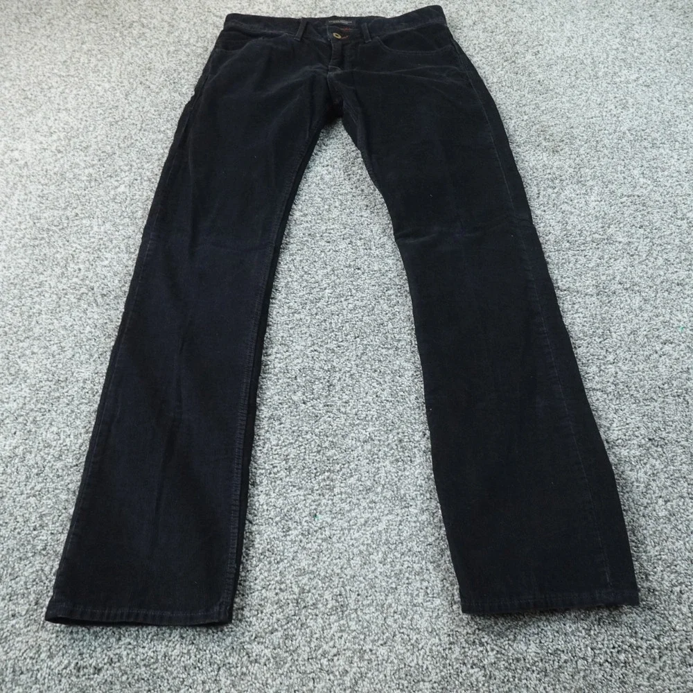 Banana Republic Pants Mens 32X32 Black Corduroy Cord 5 Pocket Chino Straight